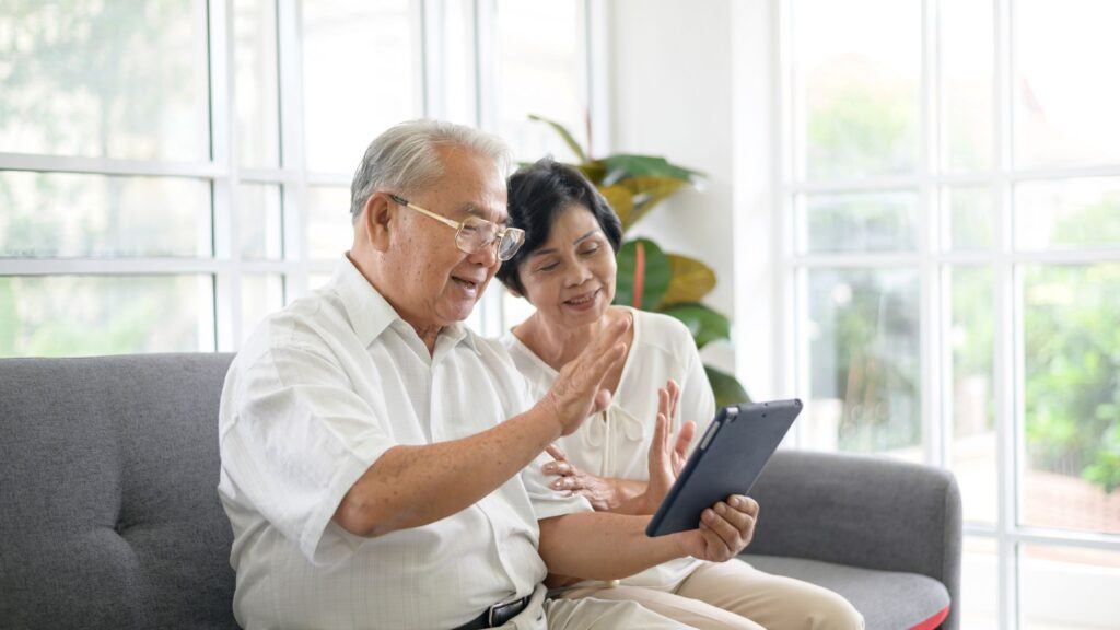 elderly using technology